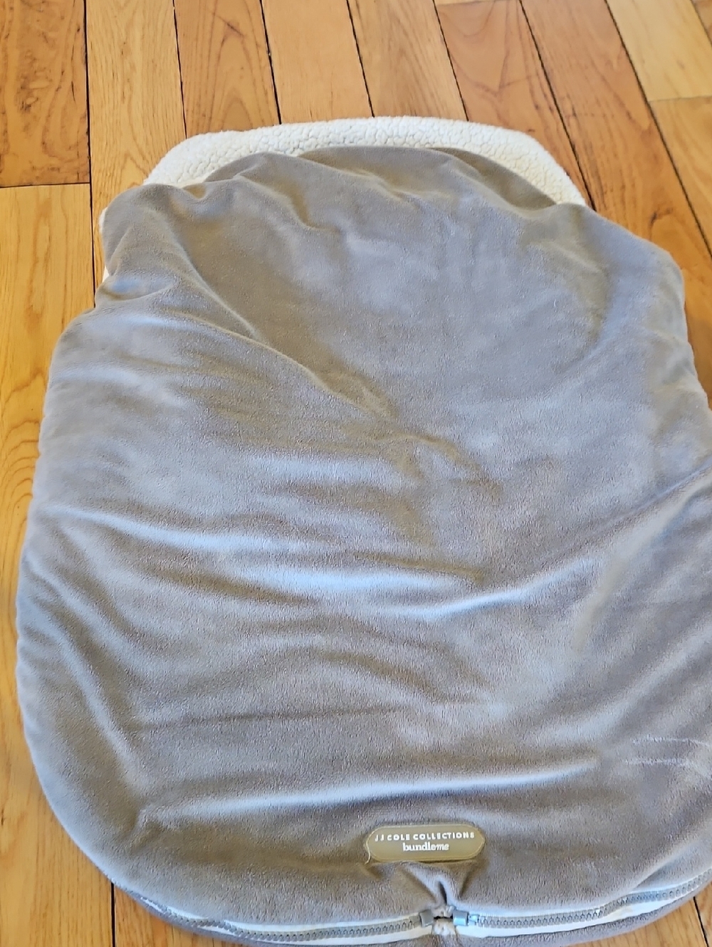 JJ Cole Gray Plush Sherpa Infant Sleep Sack